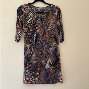 BAGUS Abstract Patterned Dress